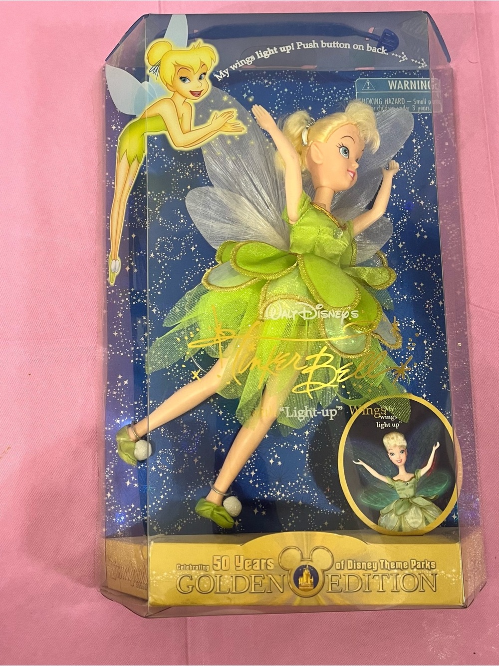 Disney Tinker Bell Light-Up Wings Golden Edition Doll